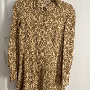 Kimberly Gold Long Sleeve Dress